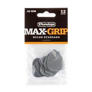 Dunlop Nylon Max-Grip Picks .60mm - Set of 12