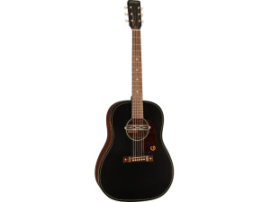 Gretsch Jim Dandy Deltoluxe Dreadnought Acoustic Guitar -Black