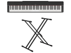 Yamaha P-225 Digital Piano w/Double Braced Keyboard Stand
