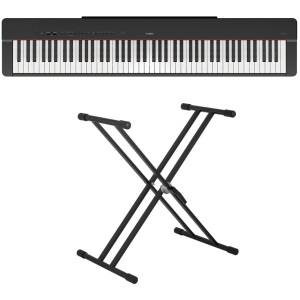 Yamaha P-225 Digital Piano w/Double Braced Keyboard Stand