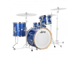 Ludwig Continental Club 4-Pc Drum Kit Shell Pack - Blue Sparkle
