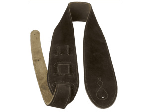 Leathergraft Comfy Suede Guitar Strap - Brown