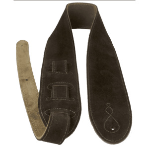 Leathergraft Comfy Suede Guitar Strap - Brown