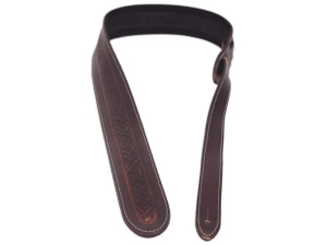 Leathergraft Celtic Embossed Guitar Strap - Brown