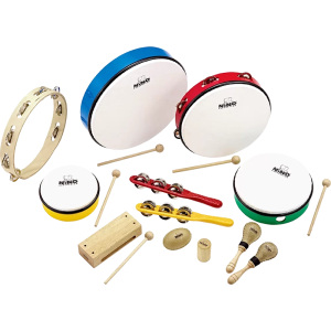 Meinl Nino SET012 - 12 Piece Percussion Pack w/Wooden Storage Box