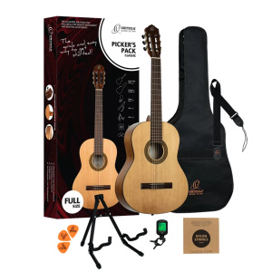 Ortega RPPC44 4/4 Size Classical Guitar Pack
