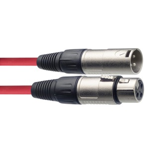 Stagg SMC6 6M/20ft Microphone Cable - Red