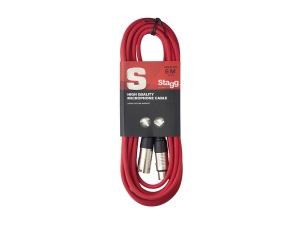 Stagg SMC6 6M/20ft Microphone Cable - Red