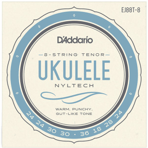 D'addario EJ88T-8 8-String Tenor Ukulele String Set