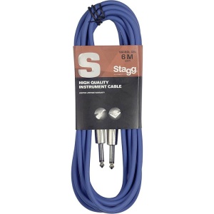 Stagg 6M/20FT Blue Instrument Cable S-Series