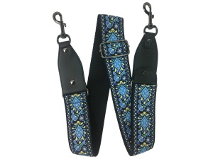 Rock You 2" Adjustable Banjo Strap - Blue Motif