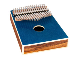 Ortega OKB4-MBL Kalimba - 17 Notes - Metallic Blue Sparkle