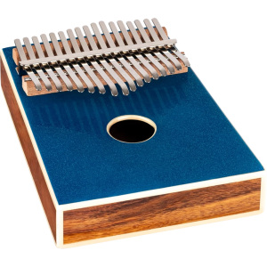 Ortega OKB4-MBL Kalimba - 17 Notes - Metallic Blue Sparkle