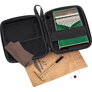 Ortega OKB4-MGR Kalimba - 17 Notes - Metallic Green Sparkle