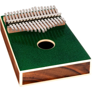 Ortega OKB4-MGR Kalimba - 17 Notes - Metallic Green Sparkle