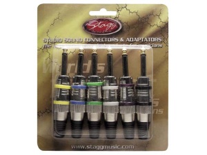 Stagg 002M6B - Jack Connectors - Set of 6