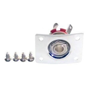 Stagg LP Jack Socket + Plate - Chrome