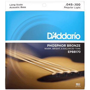 D'addario EPBB170 45-100 Regular Light Long Scale Acoustic Bass Strings