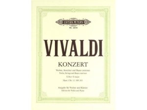 Vivaldi - Violin Concerto in E Op.3 No.12 RV265 - Violin + Piano
