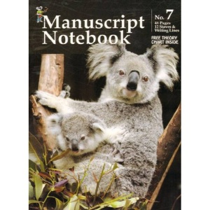 Koala Manuscript Book NO.7 - 48 Pages - 12 Staves