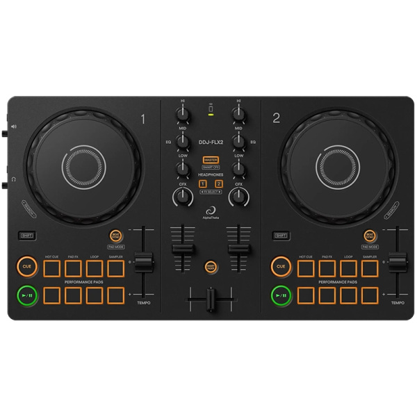 AlphaTheta DDJ-FLX2 Compact 2-Channel DJ Controller