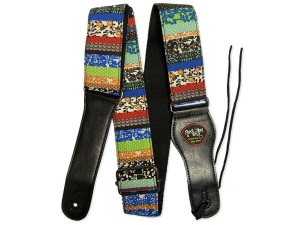 Rock You 2" Denim Adjustable Guitar Strap w/Pick Holder - Hipster