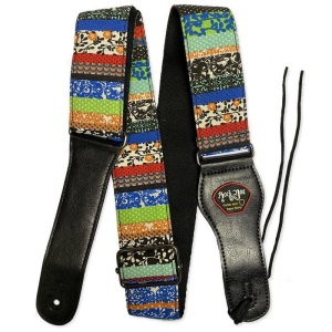 Rock You 2" Denim Adjustable Guitar Strap w/Pick Holder - Hipster
