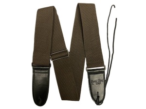 Rock You 2" Cotton Adjustable Guitar Strap - Brown
