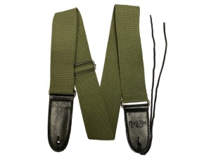 Rock You 2" Cotton Adjustable Guitar Strap - Green
