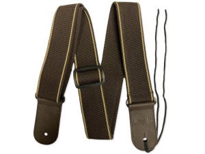Rock You 2" Cotton Adjustable Guitar Strap - Brown Tweed