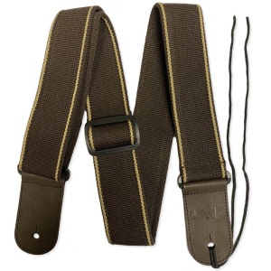 Rock You 2" Cotton Adjustable Guitar Strap - Brown Tweed