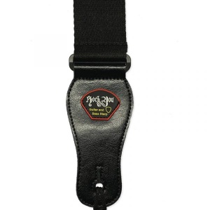 Rock You 2" Nylon Adjustable Guitar Strap - Black