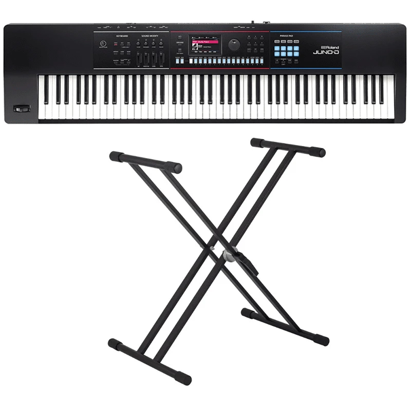 Roland JUNO-D8 - w/Double Braced Keyboard Stand
