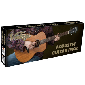 Vintage V300 Acoustic Guitar Pack - Mahogany