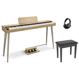 Donner DDP60 - Semi-Weighted Upright Digital Piano Home Set
