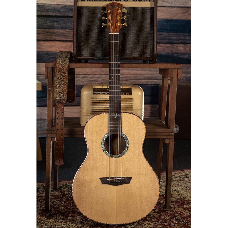 Washburn Elegante S24S - Bella Tono - Studio Acoustic Guitar - Gloss Natural - Image 4