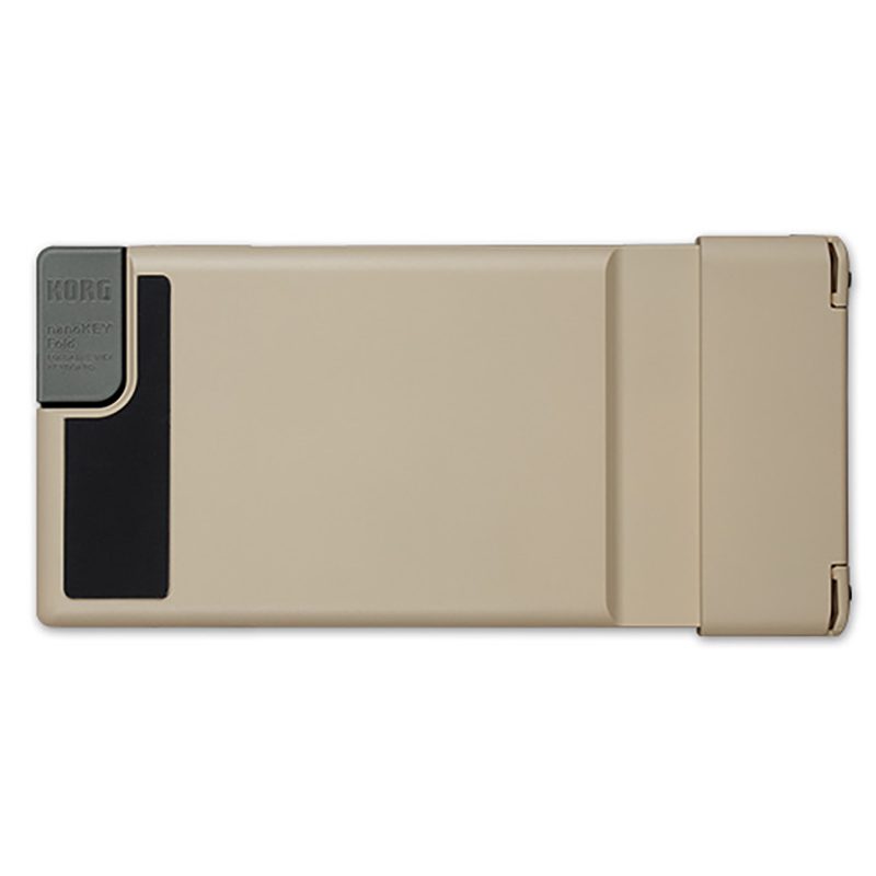 KORG nanoKEY Fold - Foldable Midi Keyboard - Sand Beige - Image 3