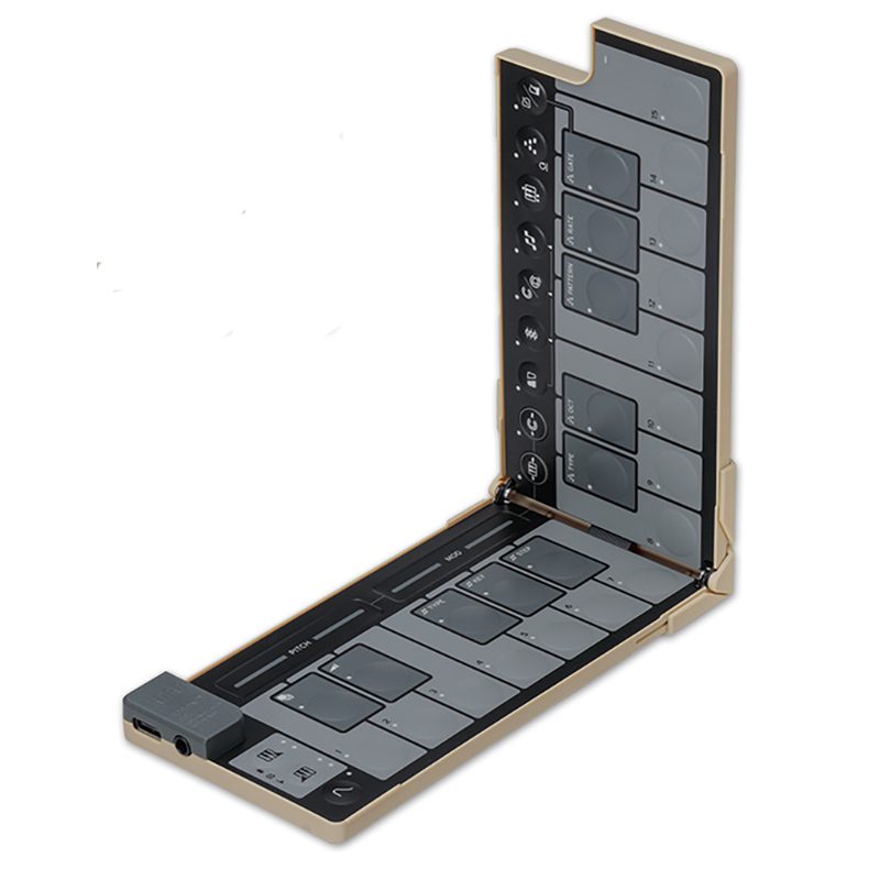KORG nanoKEY Fold - Foldable Midi Keyboard - Sand Beige