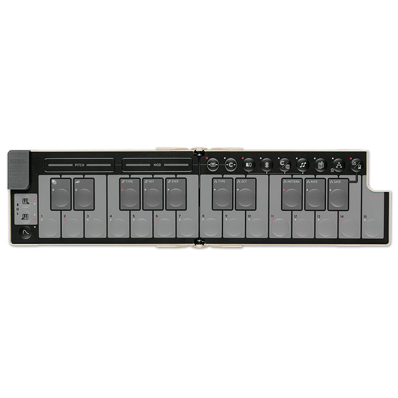 KORG nanoKEY Fold - Foldable Midi Keyboard - Sand Beige - Image 5