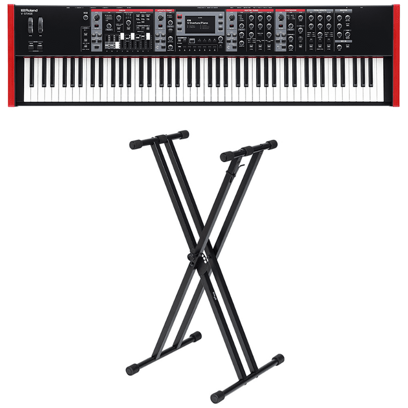 Roland V-STAGE 88 - Performance Keyboard w/Double Braced Keyboard Stand ...