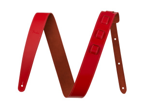Fender Essentials Leather Guitar Strap - Red