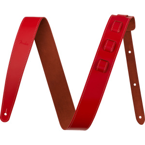Fender Essentials Leather Guitar Strap - Red