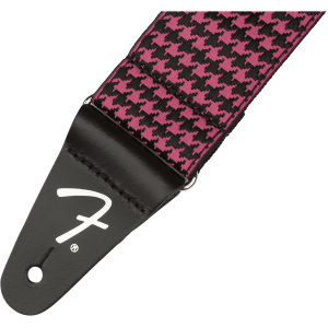 Fender Houndstooth Guitar Strap - Pink