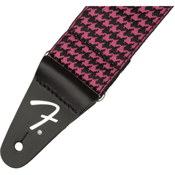 Fender Houndstooth Guitar Strap - Pink - Image 2