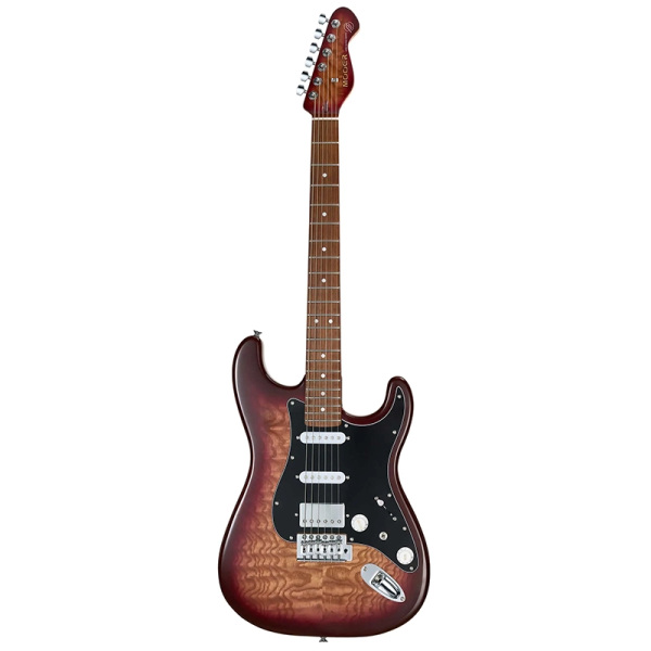 MOOER MCS20 Pro Electric Guitar - HSS - Amber Brown