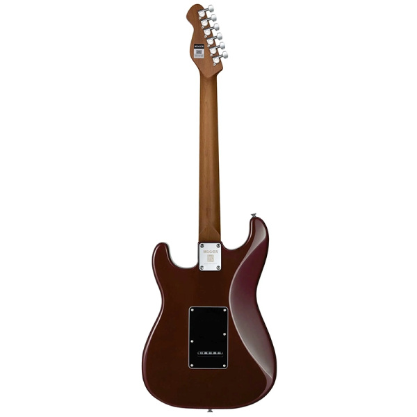 MOOER MCS20 Pro Electric Guitar - HSS - Amber Brown - Image 4