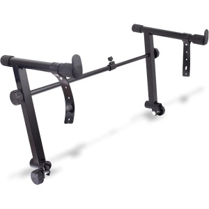 Genwick 2 Tier Keyboard Stand Adaptor - X Style - Black