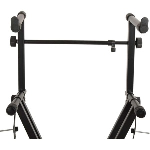 Genwick 2 Tier Keyboard Stand Adaptor - X Style - Black