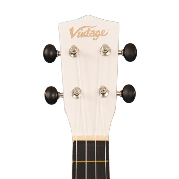Vintage Soprano Ukulele - Satin White - Image 2