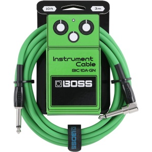 BOSS BIC-10A-GN 10ft Instrument Cable - Green